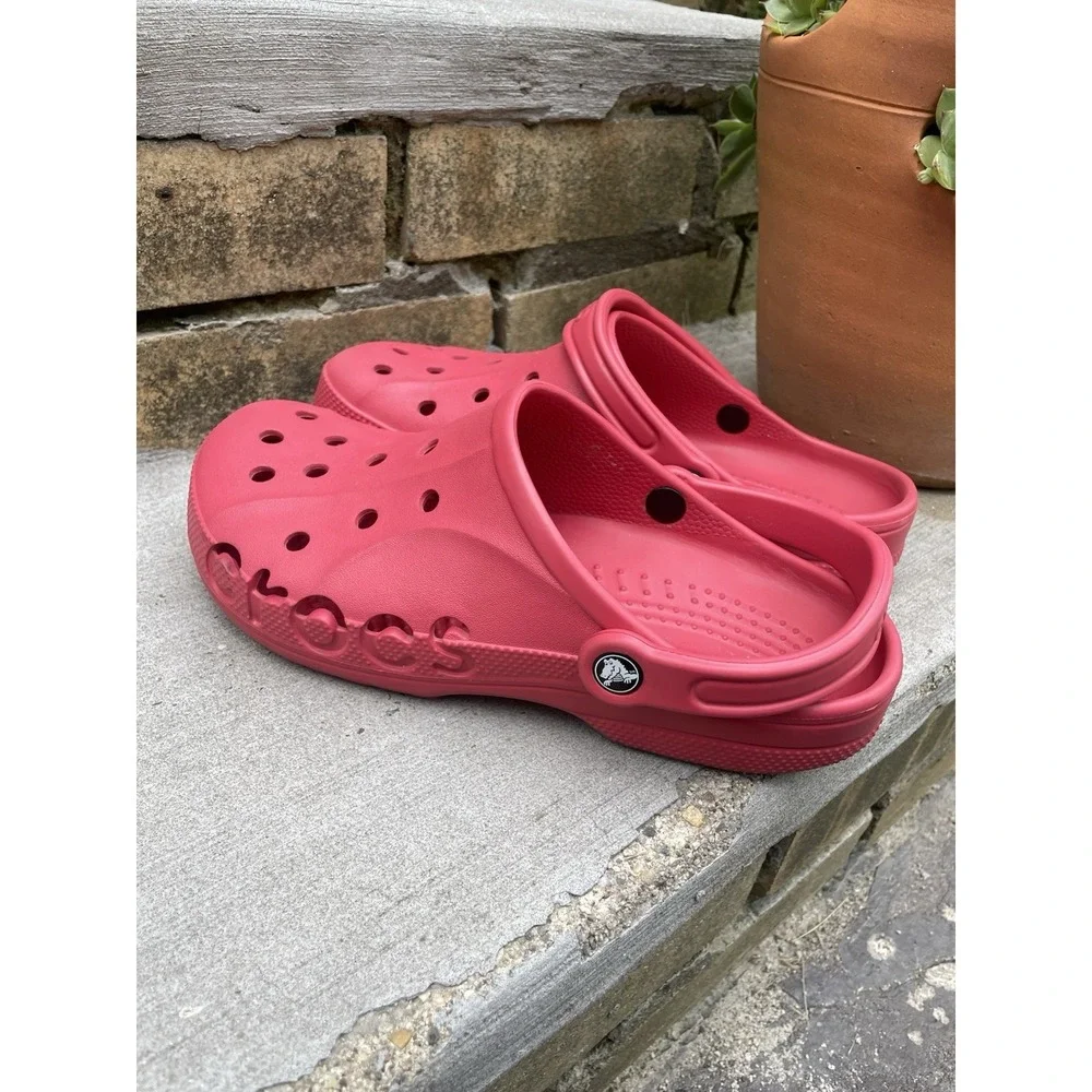 Crocs Unisex Adult‎ Classic Baya Comfort Clogs Pepper Red Size M 9, W 11